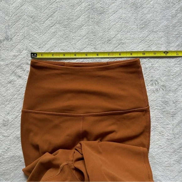 Lululemon Groove Pant Flare Super High-Rise Dark Terracotta Orange Size 0 - Picture 6 of 8